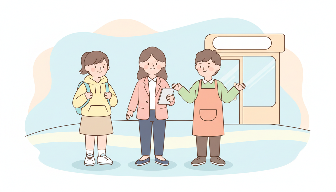 햇살론유스 자격 대상 - 대학생 취업준비생 사회초년생 일러스트